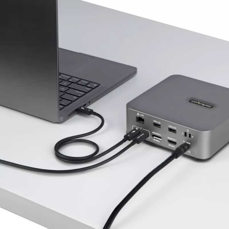 StarTech.com 1,5ft (50cm) Thunderbolt 5-kabel, 80Gbit/s/tot 120Gbit/s, 240W PD, 8K 60Hz, gecertificeerde Thunderbolt-kabel - compatibel met Thunderbolt 4/USB4/USB-C