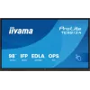 iiyama TE9813A-B1AG Signage Display Interactief flatpanel 2,48 m (97,5 inch) Wi-Fi 500 cd/m² 4K Ultra HD zwart touchscreen ingebouwde processor Android 18/7