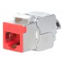 Netwerkkabel Intellinet 791311 Keystone-module plat rood RJ-45