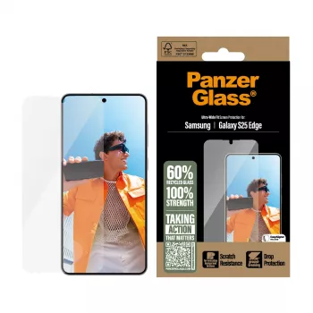 PanzerGlass® beeldschermbescherming Samsung S25 Edge | Ultra-Wide Fit