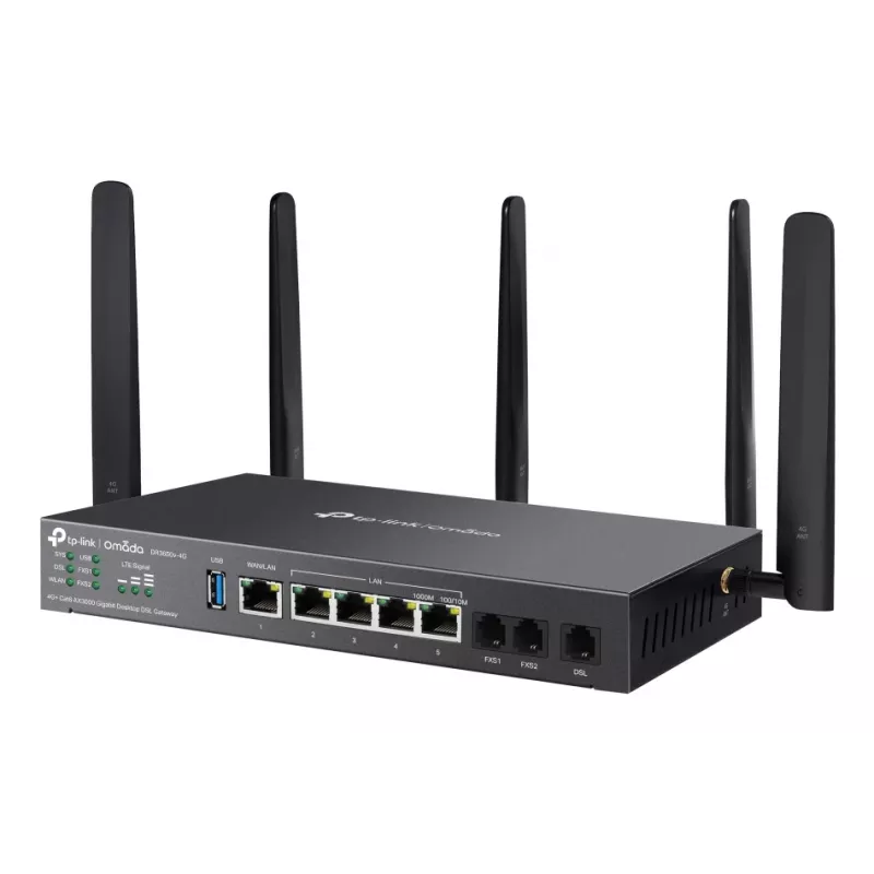 TP-Link Omada DR3650V-4G draadloze router Gigabit Ethernet dual-band (2,4 GHz / 5 GHz) zwart