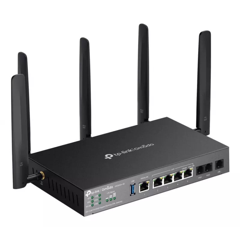 TP-Link Omada DR3650V-4G draadloze router Gigabit Ethernet dual-band (2,4 GHz / 5 GHz) zwart