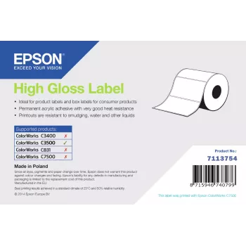 Gestanste rollabels Epson 7113754 102 × 76 mm – 415 labels per rol