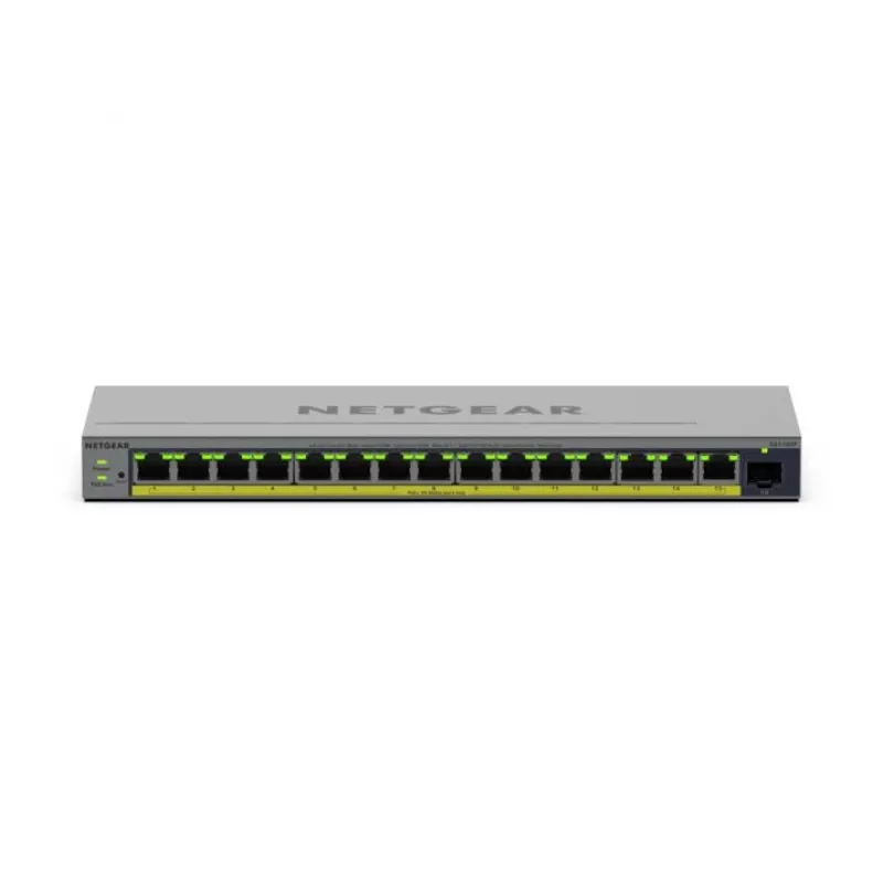 NETGEAR GS116EP managed L2/L3 Gigabit Ethernet (10/100/1000) Power over Ethernet (PoE) grijs