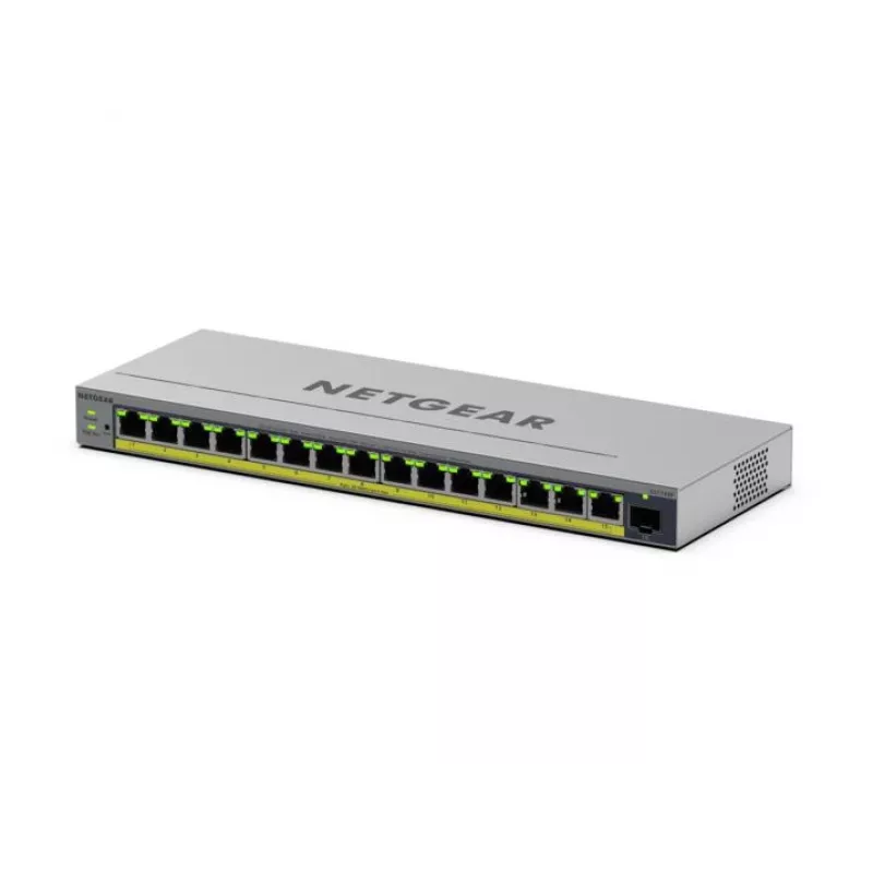NETGEAR GS116EP managed L2/L3 Gigabit Ethernet (10/100/1000) Power over Ethernet (PoE) grijs