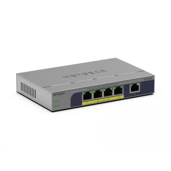 NETGEAR GS105PP unmanaged Gigabit Ethernet (10/100/1000) Power over Ethernet (PoE) desktop/wandmontage grijs