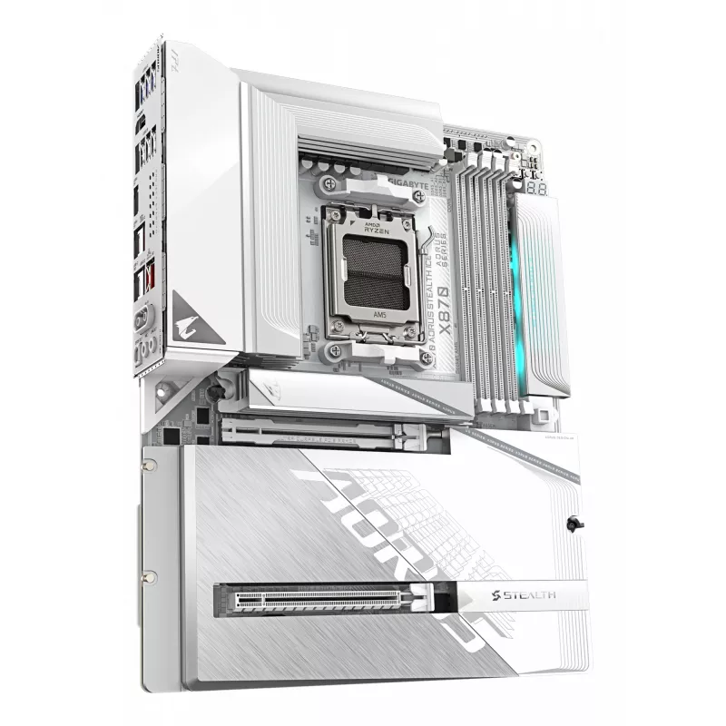 Moederbord GIGABYTE X870 AORUS STEALTH ICE, AMD AM5, ATX