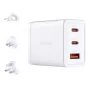 AC indoor oplader D-Link DCP-651 — 65 W GaN, 2x USB‑C, universeel…