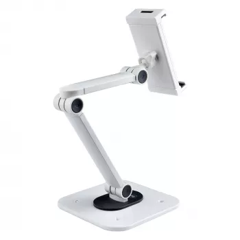 StarTech.com verstelbare tabletstandaard voor bureau – wandmontage – capaciteit 1 kg – ergonomisch gelede universele tabletstandaard – tabletsteun voor bureau zwenkbaar/draaibaar/roterend