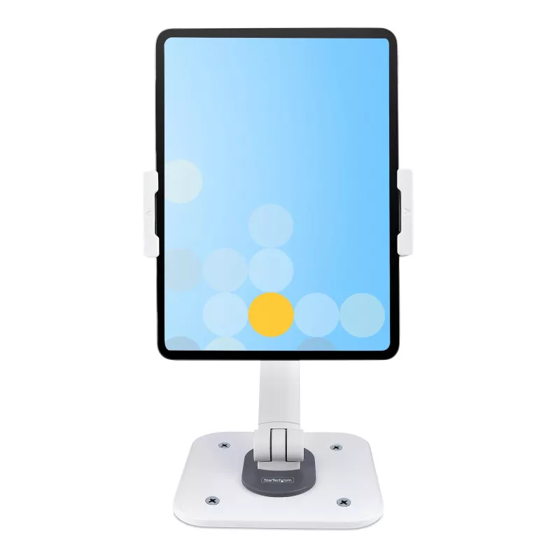 StarTech.com verstelbare tabletstandaard voor bureau – wandmontage – capaciteit 1 kg – ergonomisch gelede universele tabletstandaard – tabletsteun voor bureau zwenkbaar/draaibaar/roterend