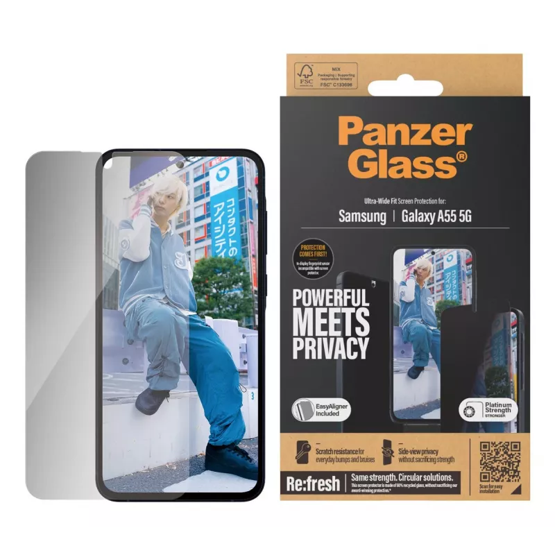 PanzerGlass P7358 telefoon-displayscherm/achterkantbescherming privacyfolie Samsung 1 stuks