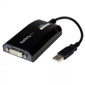 StarTech.com USB-naar-DVI-adapter – 1920 x 1200, 2.0, USB Type-A, DVI-uitgang, 1920 x 1200 pixels