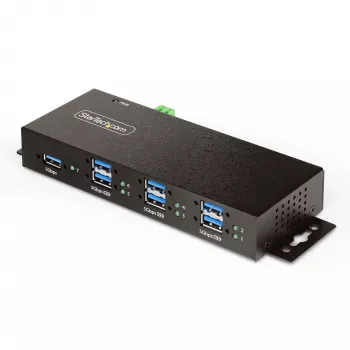 StarTech.com 5G7AINDRM-USB-A-HUB interface-hub USB 3.2 Gen 1 (3.1 Gen 1) Type-B 5000 Mbit/s zwart