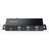 StarTech.com 5G7AINDRM-USB-A-HUB interface-hub USB 3.2 Gen 1 (3.1 Gen 1) Type-B 5000 Mbit/s zwart