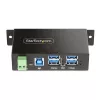 StarTech.com 5G4AINDRM-USB-A-HUB interface-hub USB 3.2 Gen 1 (3.1 Gen 1) Type-B 5000 Mbit/s zwart