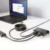 StarTech.com 5G4AINDRM-USB-A-HUB interface-hub USB 3.2 Gen 1 (3.1 Gen 1) Type-B 5000 Mbit/s zwart