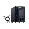 QNAP 2 Bay USB Type-C Direct Attached Storage met hardware RAID | TR-002 | Micro | 6 GB | zwart