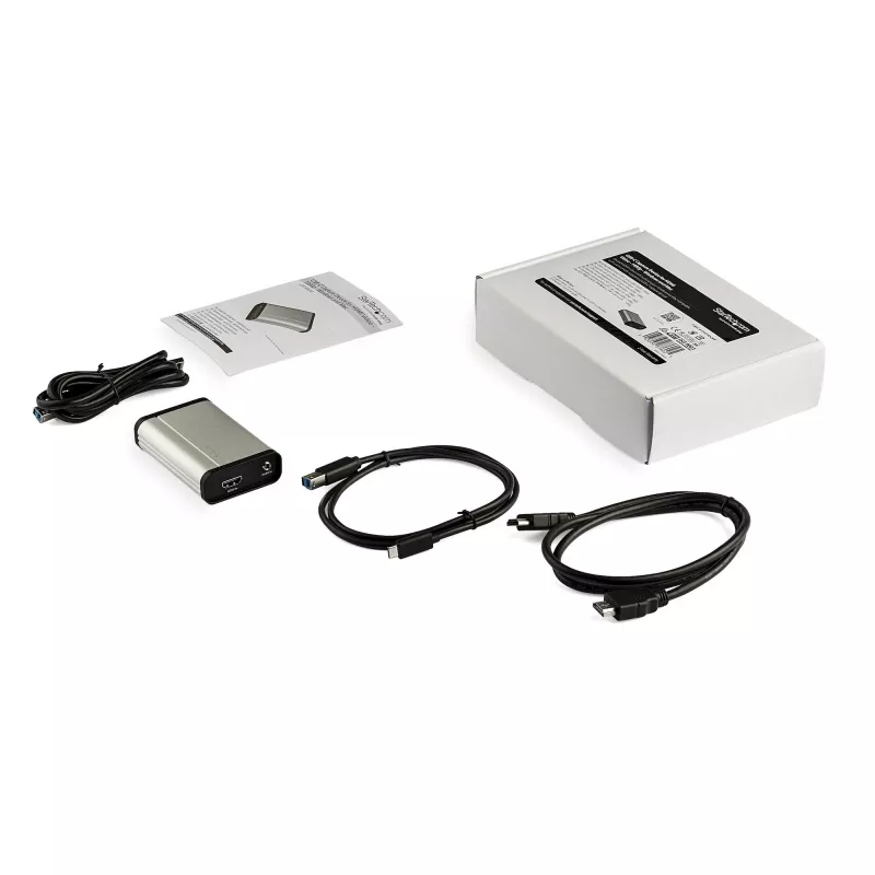StarTech.com HDMI-naar-USB-C-video-opnameapparaat, 1080p, 60fps – UVC – externe USB 3.0 Type-C-opname/livestreaming – HDMI-audio-/videorecorder-adapter – werkt met USB-C/USB-A/Thunderbolt 3 – TAA