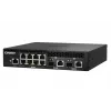 QNAP QSW-M2108R-2C managed L2-switch, 8 x 2,5GbE + 2 x 10GbE SFP+/RJ-45-combopoorten, halve breedte, rackmontage mogelijk