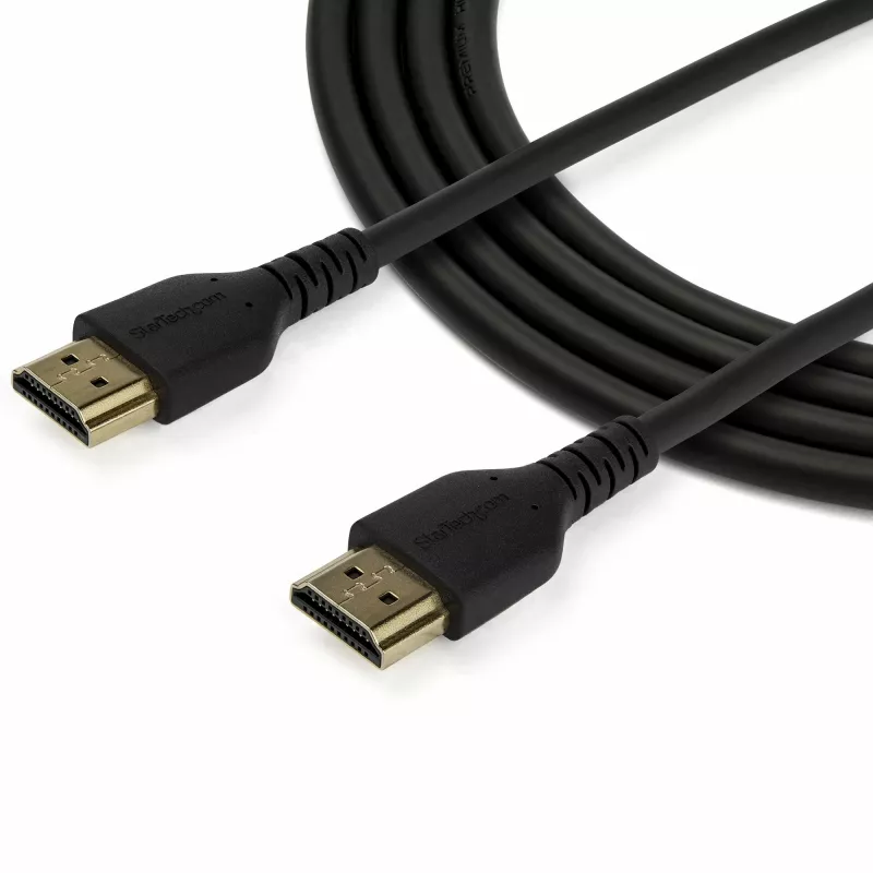 StarTech.com 1,5m slanke HDMI 2.0-kabel, flexibele Premium gecertificeerde HDMI-kabel met ethernet, UHD 4K 60Hz HDR10, robuust aramidevezelontwerp met TPE-mantel