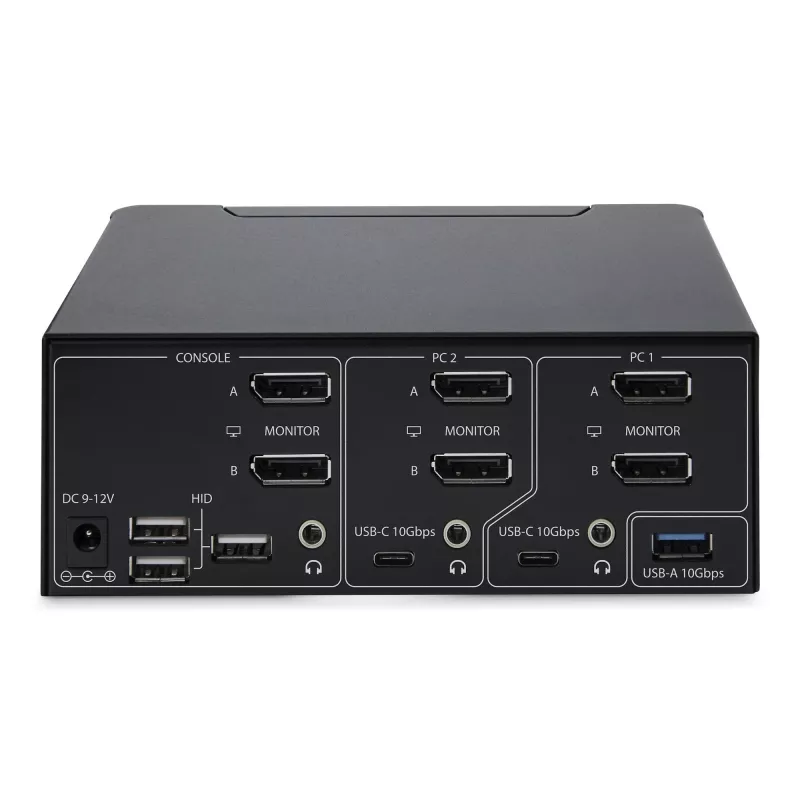 StarTech.com P2CDD143-KVM-SWITCH KVM-switch zwart
