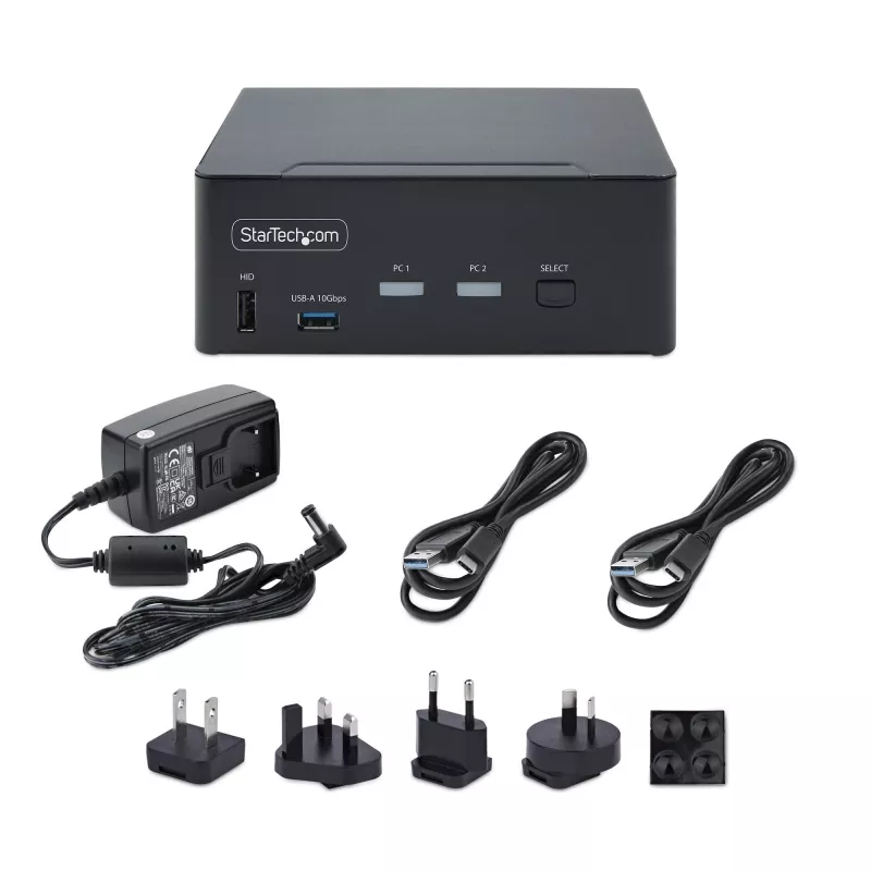 StarTech.com P2CDD143-KVM-SWITCH KVM-switch zwart