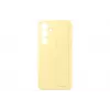 Hoesje Samsung Galaxy S24 FE monochroom geel met tafelstandaard