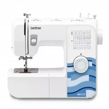 Naaaimachine Brother RH137 — 37 stekenpatronen, stekenlengte 4 mm, stekenbreedte 5 mm, licht draagbaar