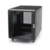 StarTech.com 4-paals 12U serverrack, afsluitbare 19-inch datakast voor computer-/AV-/IT-apparatuur, kantoor-/thuisnetwerkrack met wielen & verstelbare montagerails