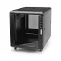 StarTech.com 4-paals 12U serverrack, afsluitbare 19-inch datakast voor computer-/AV-/IT-apparatuur, kantoor-/thuisnetwerkrack met wielen & verstelbare montagerails