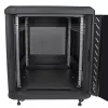 StarTech.com 4-paals 12U serverrack, afsluitbare 19-inch datakast voor computer-/AV-/IT-apparatuur, kantoor-/thuisnetwerkrack met wielen & verstelbare montagerails