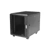 StarTech.com 4-paals 12U serverrack, afsluitbare 19-inch datakast voor computer-/AV-/IT-apparatuur, kantoor-/thuisnetwerkrack met wielen & verstelbare montagerails