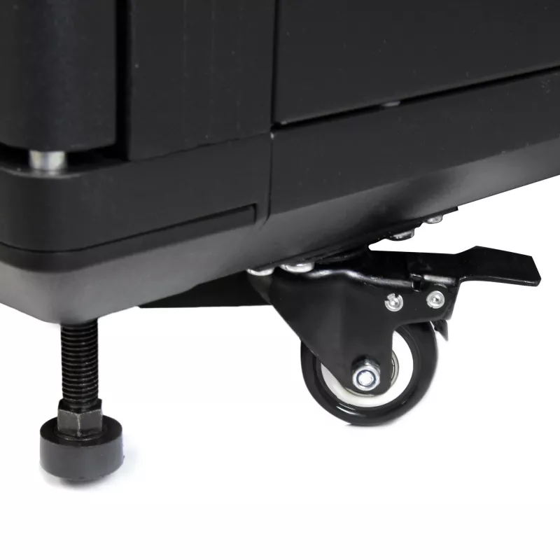 StarTech.com 4-paals 12U serverrack, afsluitbare 19-inch datakast voor computer-/AV-/IT-apparatuur, kantoor-/thuisnetwerkrack met wielen & verstelbare montagerails