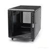 StarTech.com 4-paals 12U serverrack, afsluitbare 19-inch datakast voor computer-/AV-/IT-apparatuur, kantoor-/thuisnetwerkrack met wielen & verstelbare montagerails