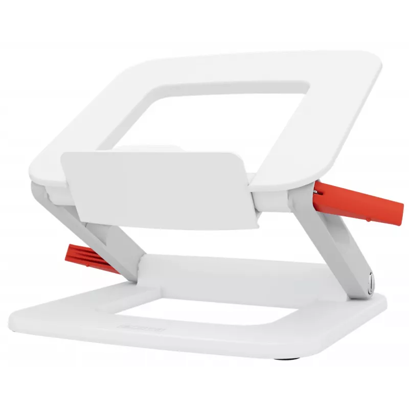 Leitz Ergo 64240001 verstelbare multihoek laptopstandaard, opvouwbaar, 13-15 inch (33-38,1 cm), wit