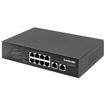 Intellinet 8-poorts Gigabit Ethernet PoE+ switch 120W 2 uplink-poorten