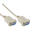 InLine nullmodemkabel DB9 bus / bus, geassembleerd, grijs, 2 m