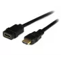 StarTech.com 2 m (6 ft) HDMI-verlengkabel – HDMI-stekker naar HDMI-bus – 4K HDMI-kabelverlenging – 4K 30 Hz UHD HDMI-kabel met Ethernet M/V – High Speed HDMI 1.4 kabel – HDMI-verlengkabel