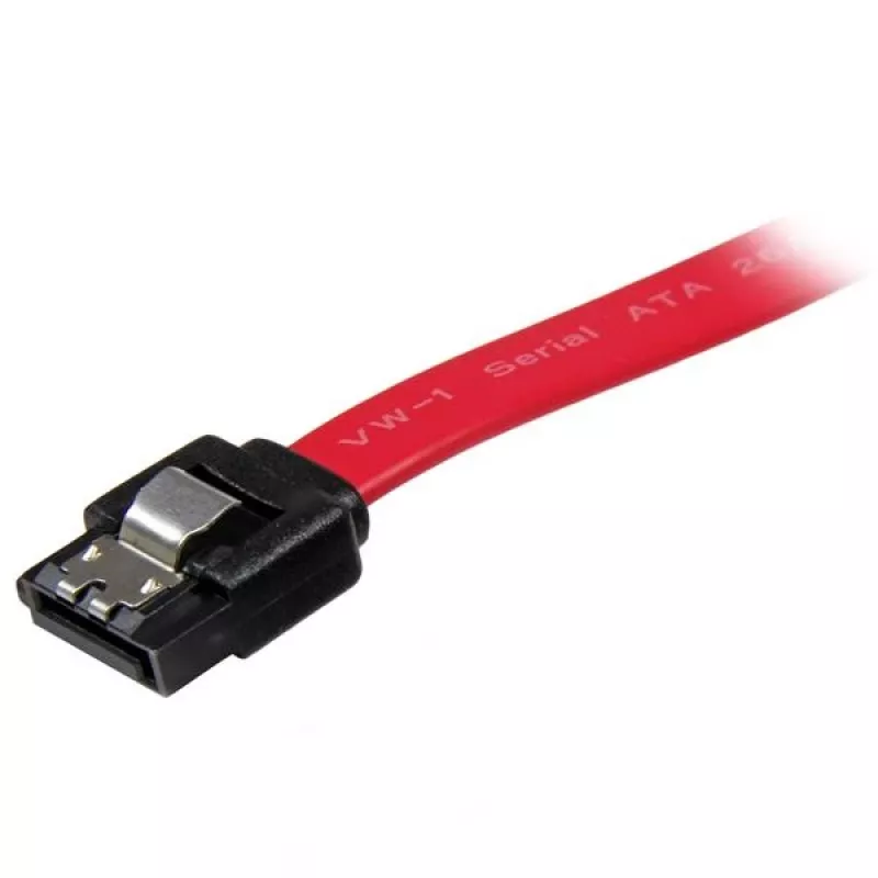 StarTech.com LSATA18 SATA-kabel met vergrendeling, 18 inch (0,457 m), female/female, rood