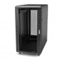 StarTech.com 4-paal 18HE serverrack, afsluitbare 19-inch datakast voor computer / AV / IT-apparatuur, kantoor- / thuisnetwerkkast met wielen & verstelbare montagerails