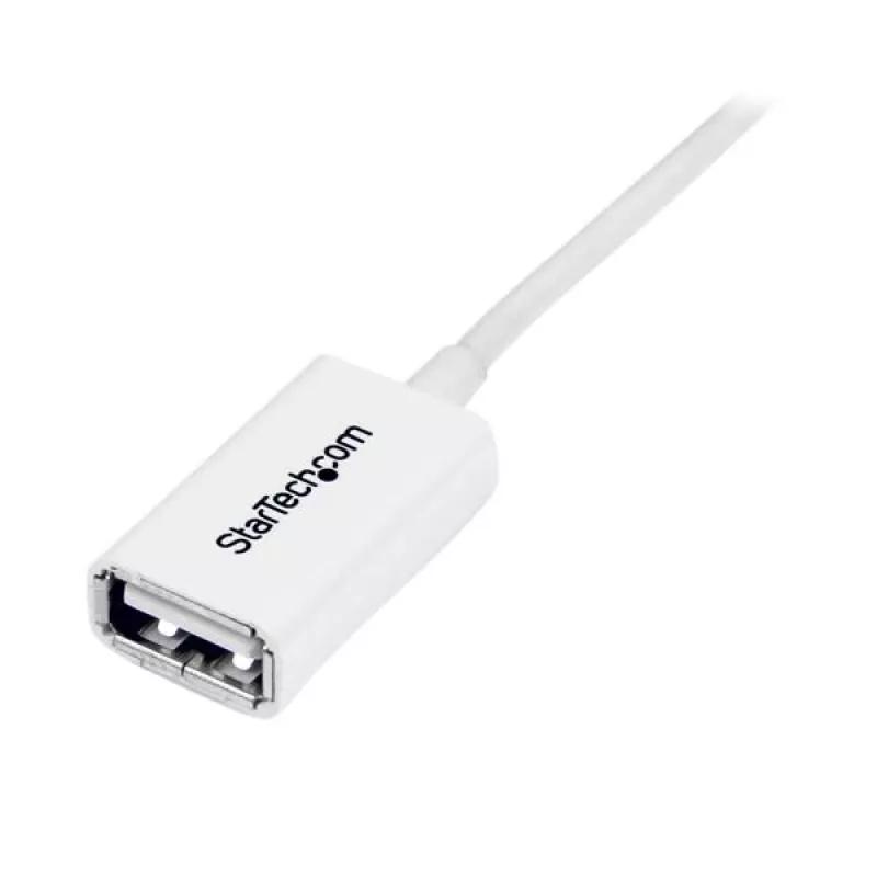 StarTech.com USBEXTPAA1MW USB 2.0-verlengkabel, USB-A naar USB-A, male/female, 1 m, wit