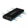 StarTech.com M.2 SSD-behuizing voor M.2 SATA SSD's - USB 3.1 (10 Gbit/s) met USB-C-kabel