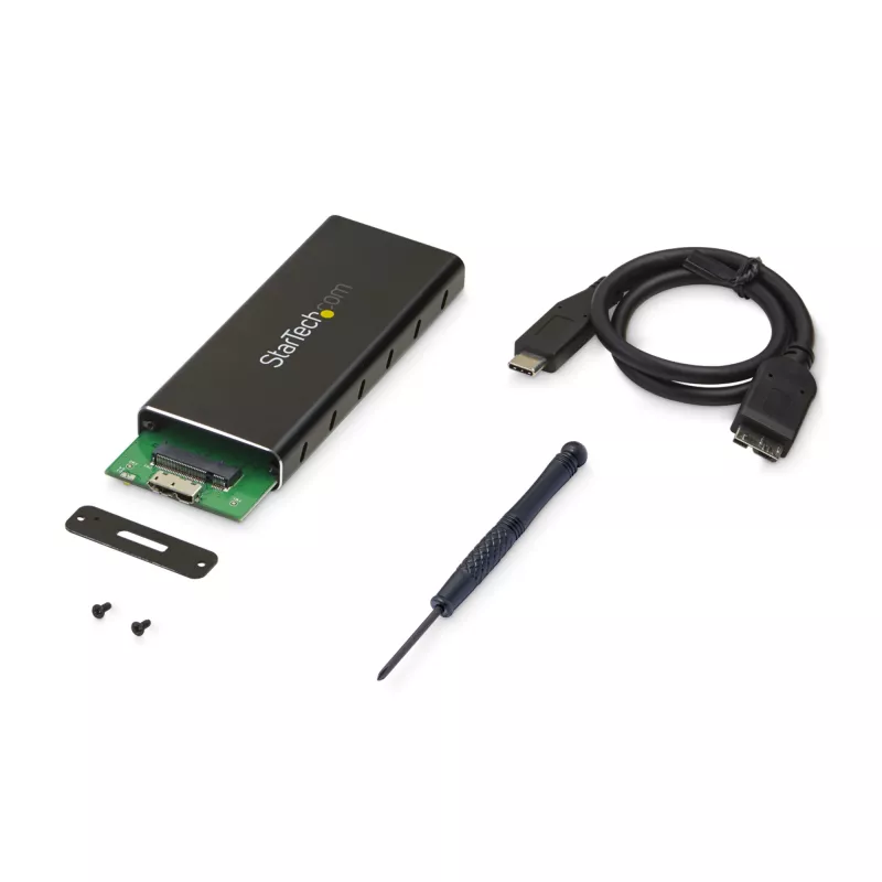 StarTech.com M.2 SSD-behuizing voor M.2 SATA SSD's - USB 3.1 (10 Gbit/s) met USB-C-kabel
