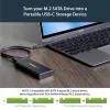 StarTech.com M.2 SSD-behuizing voor M.2 SATA SSD's - USB 3.1 (10 Gbit/s) met USB-C-kabel
