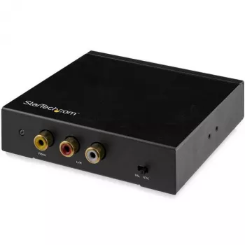 StarTech.com HDMI-naar-cinch-converterbox met audio, actieve videoconverter, zwart, REACH, FCC, 1920 x 1080 pixels, 640 x 480,800 x 600,1920 x 1080, 480p, 576p, 720p, 1080p