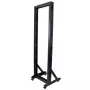 StarTech.com 2-paal 42U mobiel open-frame serverrack, tweepaal 19-inch netwerkrack met wielen, verrijdbaar open rack voor AV/data/media/IT-apparatuur, computerrack voor thuis/kantoor - zwenkwielen inbegrepen