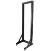 StarTech.com 2-paal 42U mobiel open-frame serverrack, tweepaal 19-inch netwerkrack met wielen, verrijdbaar open rack voor AV/data/media/IT-apparatuur, computerrack voor thuis/kantoor - zwenkwielen inbegrepen