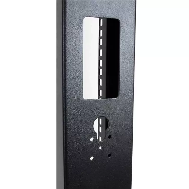 StarTech.com 2-paal 42U mobiel open-frame serverrack, tweepaal 19-inch netwerkrack met wielen, verrijdbaar open rack voor AV/data/media/IT-apparatuur, computerrack voor thuis/kantoor - zwenkwielen inbegrepen
