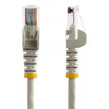 StarTech.com Cat5e Ethernet-patchkabel met RJ45-stekkers zonder vergrendeling – 10 m, grijs