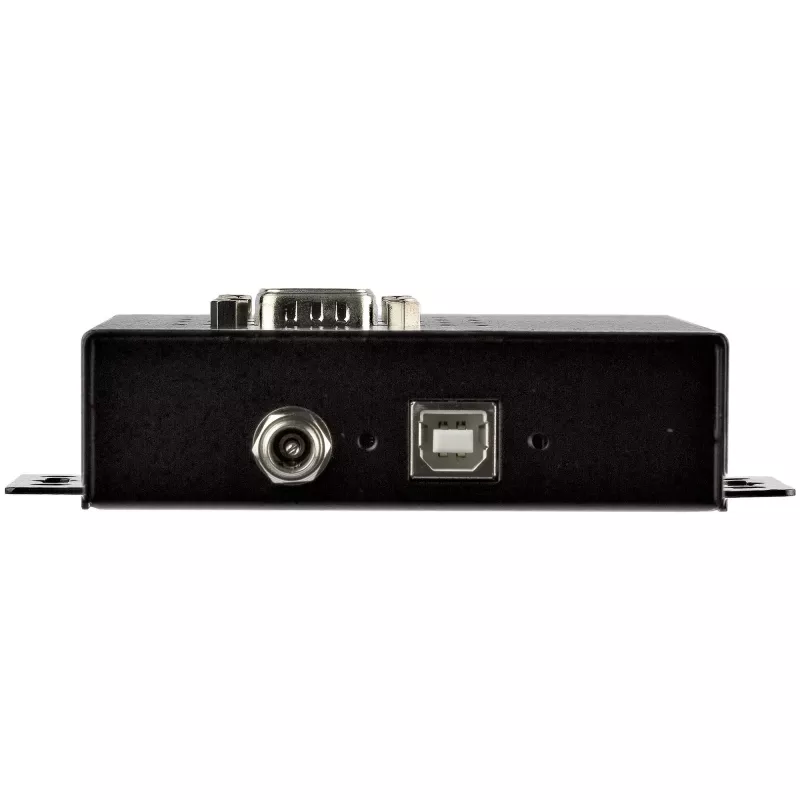 StarTech.com 4-poorts seriële hub USB naar RS232/RS485/RS422 adapter - industriële USB 2.0 naar DB9 seriële converter hub - IP30-gecertificeerd - DIN-rail monteerbare seriële metalen hub - 15kV ESD-beveiliging